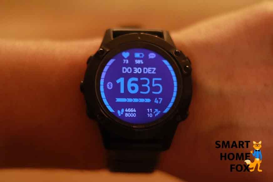 affichage garmin fenix 6 pro